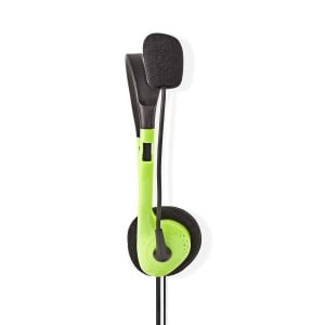 Casti audio NEDIS PC-Headset Stereo cu Microfon Extern 2.00 m Verde - Img 5