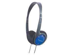 Casti audio Panasonic RP-HT010E-A, 1,2m cablu, usor, culoare albastra