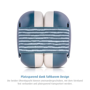Casti audio pentru bebelusi SilentGuard, protectie fonica, usoare, albastre - Img 5
