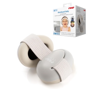 Casti audio Reer SilentGuard pentru copii, protectie fonica, gri