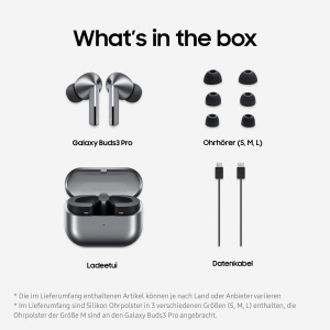Casti audio Samsung Galaxy Buds3 Pro, Hi-Fi, ANC, Argintii - Img 10