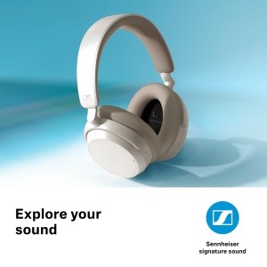 Casti audio Sennheiser ACCENTUM cu ANC hibrid, 50 ore autonomie, alb - Img 3