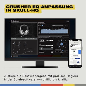 Casti audio Skullcandy Crusher PLYR 720, Wireless, THX Spatial Audio, Digi-Black - Img 5