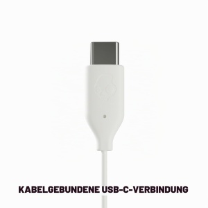 Casti audio Skullcandy Jib USB-C, Culoare Bone - Img 4