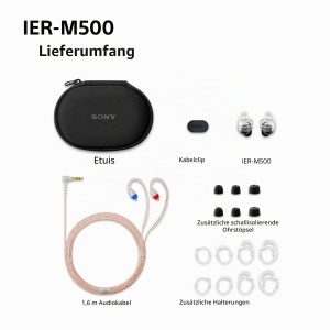 Casti audio Sony IER-M500 cu cablu, Hi-Res Audio, izolare fonica, disponibile in mai multe culori - Img 9
