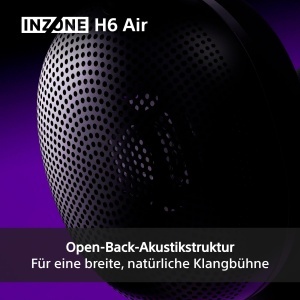 Casti audio Sony INZONE H6 Air, 360 Spatial Sound, design ultrausor, negru - Img 3