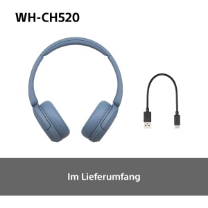 Casti audio Sony WH-CH520, Bluetooth, 50 ore autonomie, albastru - Img 9