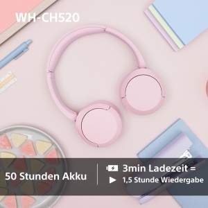 Casti audio Sony WH-CH520, Bluetooth, 50 ore autonomie, negru - Img 6