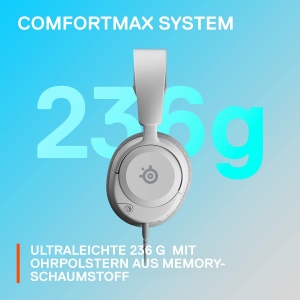 Casti audio SteelSeries Arctis Nova 1P, Surround Sound 360, Alb - Img 6