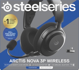 Casti audio SteelSeries Arctis Nova 3P Wireless, 40 ore autonomie, Negru - Img 14