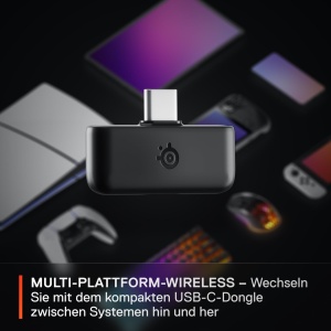 Casti audio SteelSeries Arctis Nova 5 Wireless - 60h autonomie, Negru, Multi-System - Img 7