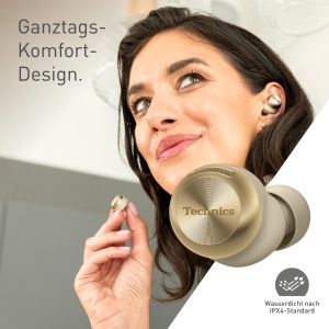 Casti audio Technics EAH-AZ100E-N, Noise Cancelling, Bluetooth multipoint, Aurii - Img 6