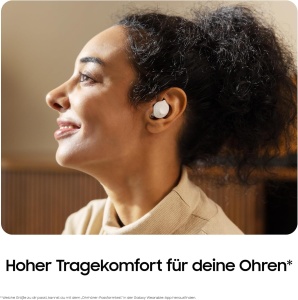 Casti Bluetooth fara fir Samsung Galaxy Buds FE incl. carcasa de fasole araree, anulare activa a zgomotului (ANC), 3 microfoane, control tactil, bas profund, cu cablu de incarcare, grafit [Exclusiv la Amazon] - Img 7