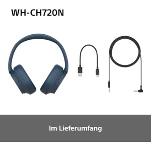 Casti Bluetooth fara fir Sony WH-CH720N cu anulare a zgomotului - Pana la 35 de ore de viata a bateriei si incarcare rapida - Albastru - Img 11