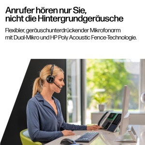 Casti Bluetooth Poly Voyager 4310 UC, Noise Cancelling, Compatibil Teams si Zoom - Img 4