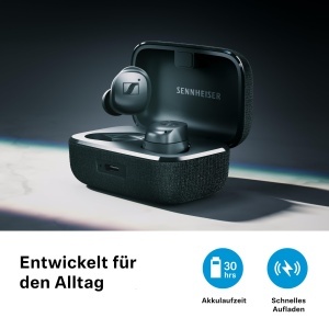 Casti Bluetooth Sennheiser Momentum True Wireless 4 Alb Argintiu Noise Cancelling - Img 6