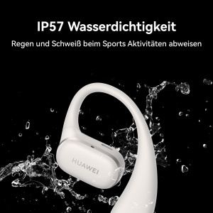 Casti deschise HUAWEI FreeArc, casti Bluetooth cu sunet sterling, suport si confort optimi, IP57 rezistent la apa, 28 de ore de redare, casti sport, iOS si Android si Windows, gri - Img 4