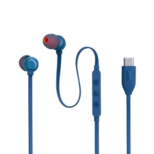 Casti JBL Tune 310 C - Casti intraauriculare cu fir cu sunet JBL Pure Bass microfon si port USB-C - Albastru - Img 3