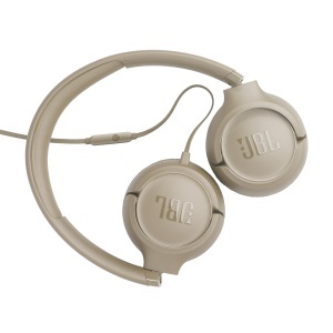 Casti JBL Tune 530 Wired On-Ear Microfon Pure Bass Beige - Img 4