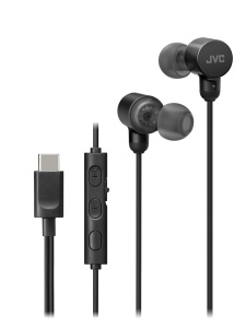 Casti JVC HA-FR29UC-B USB-C Hi-Res Audio Microfon cu Stumpare Negru