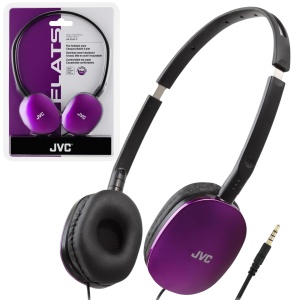 Casti JVC HAS160V Flats Usoare Banda de Cap Violet