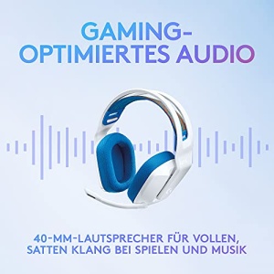 Casti pentru jocuri cu fir Logitech G335, microfon flip-to-mute, mufa audio de 3,5 mm, pernute pentru urechi din spuma cu memorie, usoare, compatibile cu PC, PlayStation, Xbox, Nintendo Switch - alb - Img 10