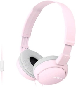 Casti Sony MDR-ZX110AP pliabile roz sunet dinamic