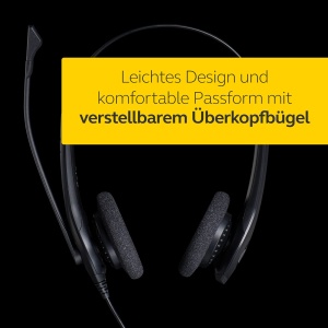 Casti stereo on-ear Jabra Biz 1500 cu deconectare rapida - casti cu fir cu microfon cu anulare a zgomotului si protectie la varf de volum pentru telefoane de birou, negru - Img 8