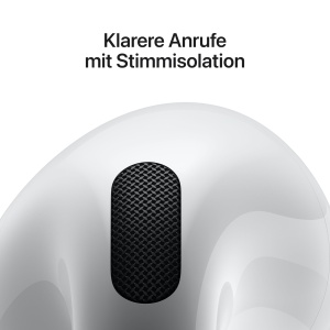 Casti wireless Apple AirPods 4 Bluetooth 3D Audio personalizat H2 Chip USB-C - Img 5