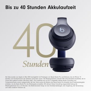 Casti wireless Beats Studio Pro Noise Cancelling Bluetooth Navy autonomie 40h - Img 3
