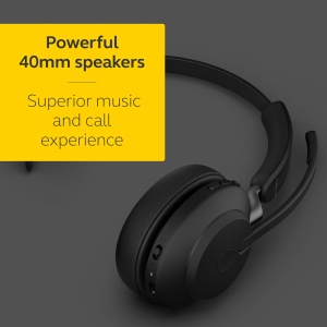Casti wireless pentru PC Jabra Evolve2 65 - Anulare a zgomotului Casti mono certificate Microsoft Teams cu baterie de lunga durata - Adaptor Bluetooth USB-A - Negru - Img 6
