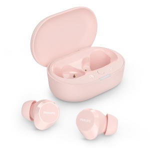 Casti wireless Philips TAT1209PK Bluetooth In Ear sunet natural bass dinamic roz
