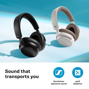 Casti wireless Sennheiser Accentum Plus Bluetooth Alb 50h autonomie ANC adaptiv - Img 5