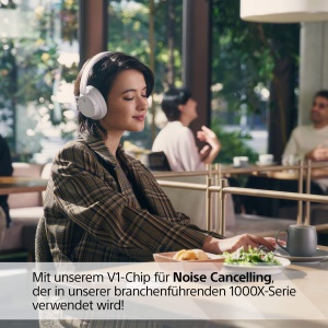 Casti wireless Sony WH-CH720N Bluetooth Noise Cancelling Alb autonomie 35h - Img 2