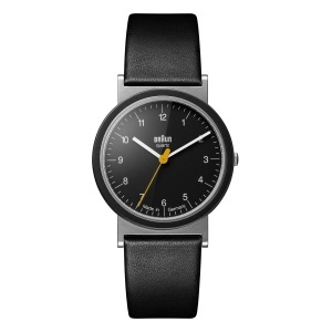 Ceas analogic unisex Braun AW10, 33mm, curea din piele, cadran negru - Img 7