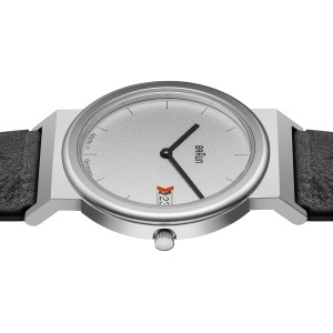 Ceas analogic unisex Braun AW50, cu data, curea din piele, 34mm, fabricat in Germania - Img 5
