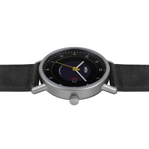 Ceas barbatesc Braun BN0301BKSLBKG, 40 mm, cu display solar, curea din piele neagra - Img 4