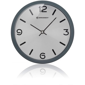 Ceas de perete Bresser MyTime Silver Edition, design elegant, silentios, 25 cm - Img 2