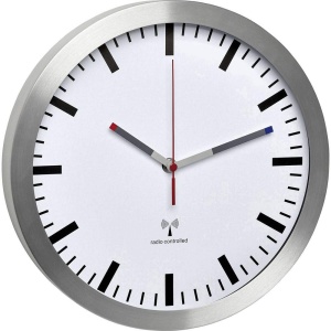 Ceas de perete TFA Dostmann 60.3528.02, design elegant, alb