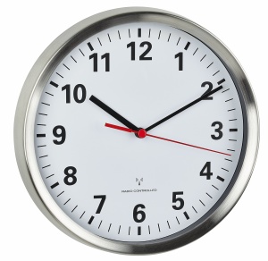 Ceas de perete TFA Dostmann 60.3529.02, 22cm, inox, fara ticul - Img 3