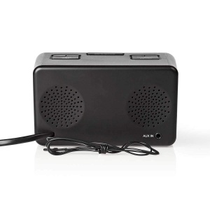 Ceas digital cu radio Nedis - 20 presetari AMFM, proiectie ora, snooze, negru - Img 3