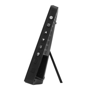Ceas digital de perete TFA Dostmann 60.2557.01, negru, cu alarma si termometru - Img 3