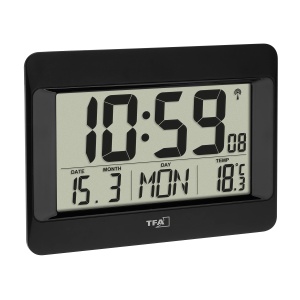 Ceas digital TFA Dostmann 60.4519.01 cu afisaj mare si termometru - Img 4