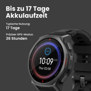 Ceas inteligent Amazfit T-Rex 3 Pro, 44 mm, AMOLED, GPS dual, negru - Img 6