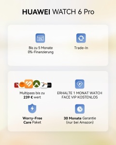 Ceas inteligent HUAWEI Watch 6 Pro, 46 mm, eSIM, GPS, Titan - Img 2