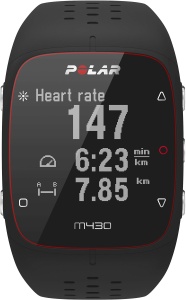 Ceas inteligent Polar M430 cu GPS, monitorizare puls, waterproof