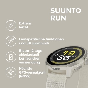 Ceas inteligent SUUNTO Run GPS, AMOLED 1,32, 12 zile autonomie, 4GB muzica - Img 2