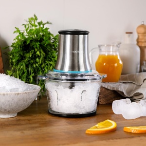 Cecotec Chopper ChopBeat 2000 Vindaloo Glass, 500W, tocare, zdrobire, taiere, 4 lame din otel inoxidabil, 2 viteze, recipient din sticla 500g, picioare din cauciuc antiderapant, se poate spala in masina de spalat vase - Img 7