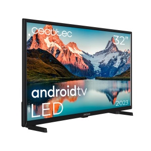 Cecotec TV LED 32" Smart TV Seria A ALH00032N. HD, Android 11, Chromecast integrat, Asistent vocal, HDR10, HBBTV, WiFi si Bluetooth, Model 2023 - Img 1