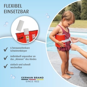 Centura de inot reer myswimbuddy pentru copii, ajustabila, 15-30kg, culoare rosie - Img 5